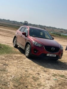 x4 car with camping gears